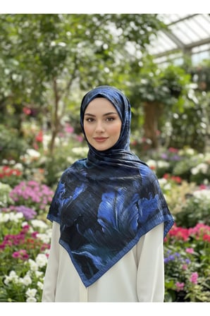 Müslüm, Floral Yaprak Desenli Bürümcük Şal – Zarif, Kaymaz, Terletmez ve Rahat Kullanım 75 x 200 cm