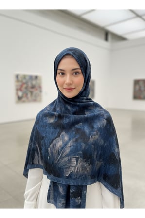 Müslüm, Floral Yaprak Desenli Bürümcük Şal – Zarif, Kaymaz, Terletmez ve Rahat Kullanım 75 x 200 cm