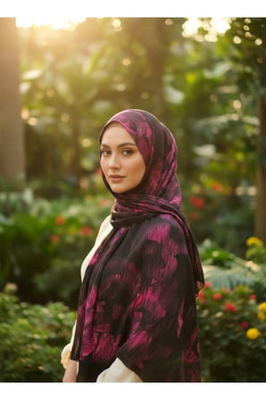Müslüm, Floral Yaprak Desenli Bürümcük Şal – Zarif, Kaymaz, Terletmez ve Rahat Kullanım 75 x 200 cm