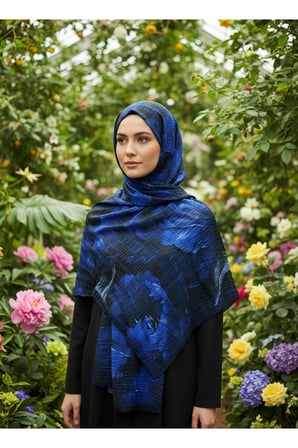 Müslüm, Floral Yaprak Desenli Bürümcük Şal – Zarif, Kaymaz, Terletmez ve Rahat Kullanım 75 x 200 cm