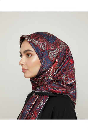 Scarf İpek Görünümlü Etnik Esinti Şal