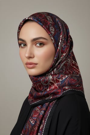 Scarf İpek Görünümlü Etnik Esinti Şal