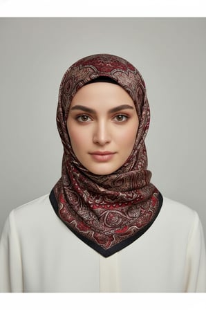 Scarf İpek Görünümlü Etnik Esinti Şal