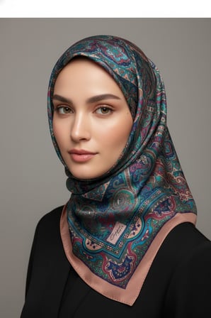 Scarf İpek Görünümlü Etnik Esinti Şal