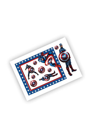 Captain America Sticker Kaptan Amerika