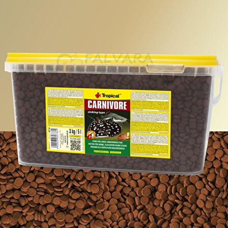 Tropical Carnivore 100 Gram Küçük Tablet Balık Yemi