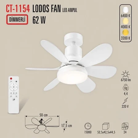 Cata lodos fan led duysuz