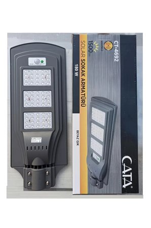 Cata CT-4692 Güneş Enerjili Sokak Lambası 180 W 1500 Lümen Sensörlü Kumandalı