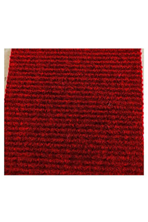 Çelik Halı 1 x 8 metre KIRMIZI Dış Ve Iç Zemin Kaymaz Halı Yolluk Taban Iş Yeri Ofis Oto Paspası