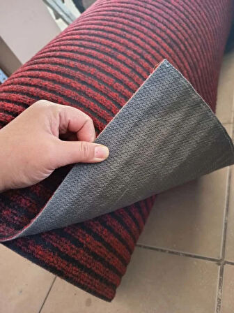 Çelik Halı 2 x 3 metre KIRMIZI Dış Ve Iç Zemin Kaymaz Halı Yolluk Taban Iş Yeri Ofis Oto Paspası