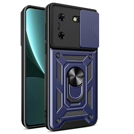 Tecno Tekno Pova 5 Kılıf Magnetik Standlı Kamera Korumalı Sürgülü Vega Kapak