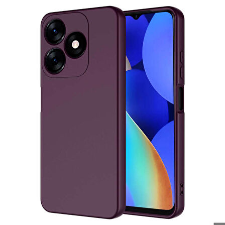 Tecno Tekno Spark 10 4G Kılıf Mara Lansman İçi Kadife Silikon Kapak