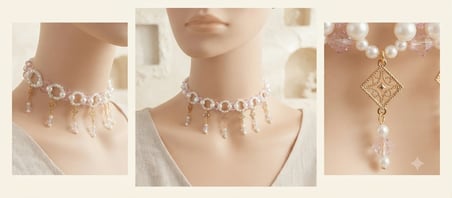 Stilinizde çarpıcı bir kontrast ve masalsı bir dokunuş yaratmak için siyah ve beyaz boncuklu deniz kızı konseptli choker kolye mükemmel bir seçimdir. Klasik inci zarafetini, modern siyah boncukların asilliğiyle birleştiren bu tasarım, göz alıcı detay