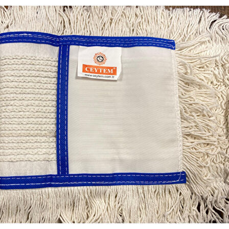 Ceytem Zincir Dikiş Nemli Mop 50 cm., Mavi Biyeli