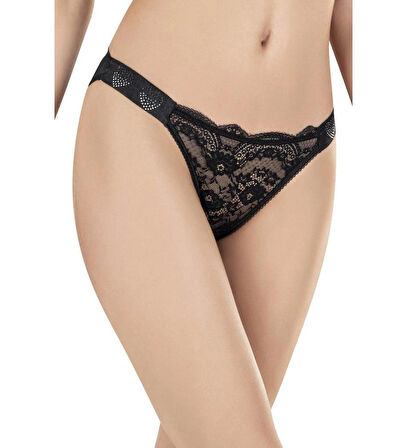 Cezbe X-Lady Dantelli Tül Bikini Külot 1647