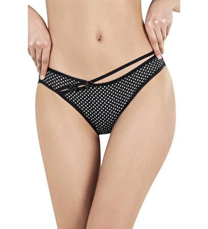 Cezbe X-Lady Puantiyeli Bikini Külot Slip 1655