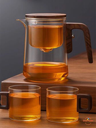  Otomatik Cam Demlik 2 Bardak Hediye