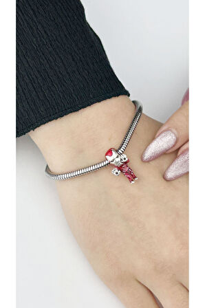 Demir Adam Karakter, Pan Bileklik için Çelik Charm 33 (BİLEKLİK DAHİL DEĞİLDİR!!)