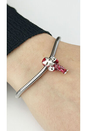 Demir Adam Karakter, Pan Bileklik için Çelik Charm 33 (BİLEKLİK DAHİL DEĞİLDİR!!)