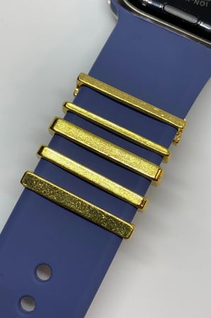 Apple Watch Uyumlu Saat Kordon Aksesuarı Charm Set Tüm Seri Kordonlara Uyumlu Kordon Süsü