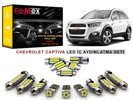 Chevrolet Captiva LED İç Aydınlatma Ampul Seti FEMEX Parlak Beyaz