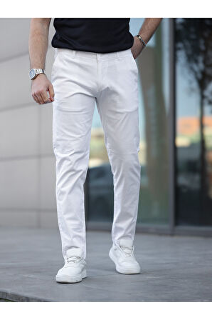 Slim Fit Chino Keten Pantolon