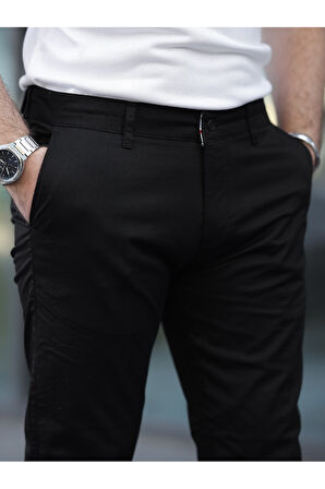 Slim Fit Chino Keten Pantolon