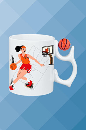 Basketboll Toplu Basket Sever Kupa Bardak Çay Kahve Fincanı Kadın Oyunculu-13