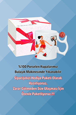 Basketboll Toplu Basket Sever Kupa Bardak Çay Kahve Fincanı Kadın Oyunculu-13
