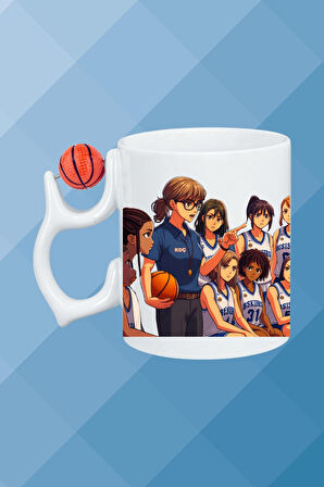 Basketboll Toplu Basket Sever Kupa Bardak Çay Kahve Fincanı Oyuncu Koçu-15