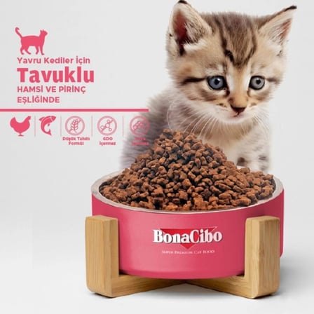 BonaCibo Kitten Yavru Kedi Maması 1,5 kg Tavuklu Yavru Kedi Maması
