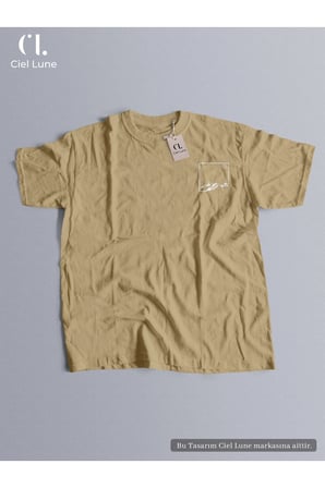 Nevermind Unisex Ciel Lune Tasarım Oversize Tişört