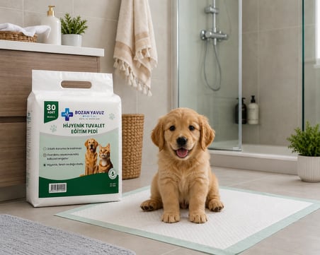 Bozan Yavuz Medical Köpek Eğitim Pedi 60x90 cm 30 Adet Hijyenik Tuvalet Pedi Kedi Köpek İdrar Pedi