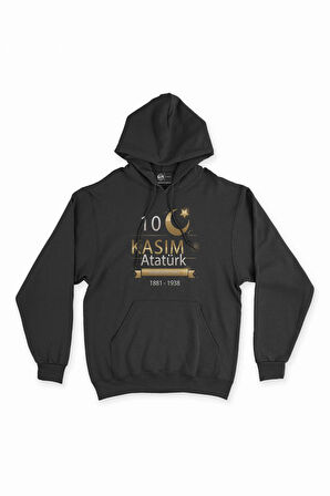 10 Kasım Atatürk Hatırası Memorial Kapşonlu Sweatshirt Hoodie