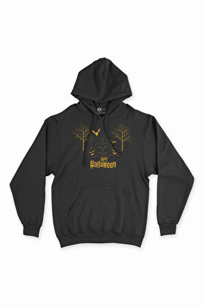 Happy Hallowen Bal Kabağı Kapşonlu Sweatshirt Hoodie