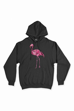 Polygon Flamingo Kapşonlu Sweatshirt Hoodie