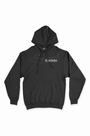Diyarbakır Çizimli Kapşonlu Sweatshirt Hoodie