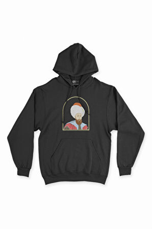 Sultan Murat Siyah Kapşonlu Sweatshirt Hoodie