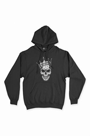 Kuru Kafa Prens Siyah Kapşonlu Sweatshirt Hoodie