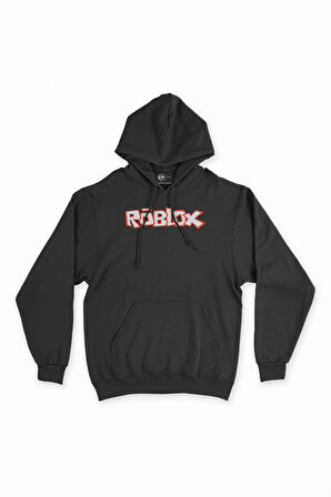 Roblox Siyah Kapşonlu Sweatshirt Hoodie