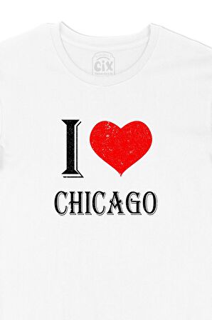 I Love Chicago Tişört