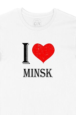 I Love Minsk Tişört