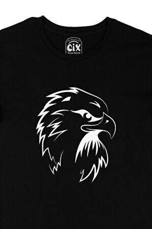 Kartal Bakışı Siyah Tişört