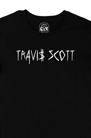 Travis Scott Siyah Tişört