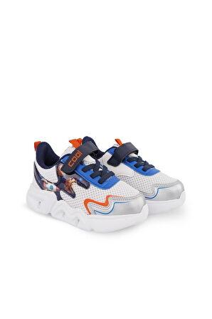 Garantili Ortopedik Sneaker Çocuk Işıklı Spor Ayakkabı Unisex 26-27-28-29-30 Numara Beyaz