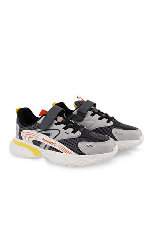Garantili Unisex Ortopedik Sneaker Çocuk Spor Ayakkabı 31-32-33-34-35-36 Numara Füme