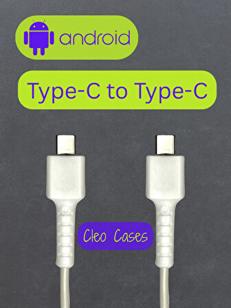 Type-C To Type-C Yeni Nesil Android Şarj Kablo Ucu Koruyucu