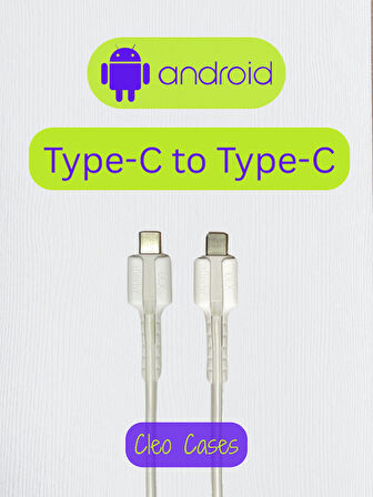 Type-C To Type-C Yeni Nesil Android Şarj Kablo Ucu Koruyucu