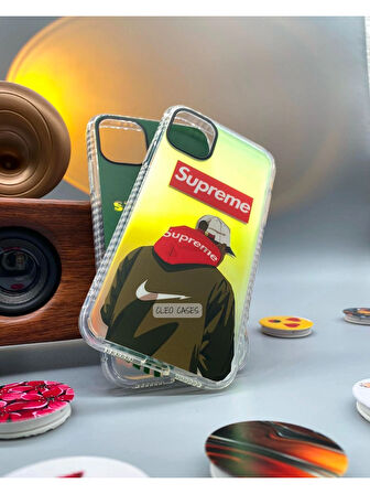 iPhone 11 Uyumlu Hologramlı Silikon Kılıf / Hoody