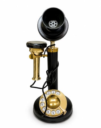 Pirinç Nostaljik Masa Telefonu